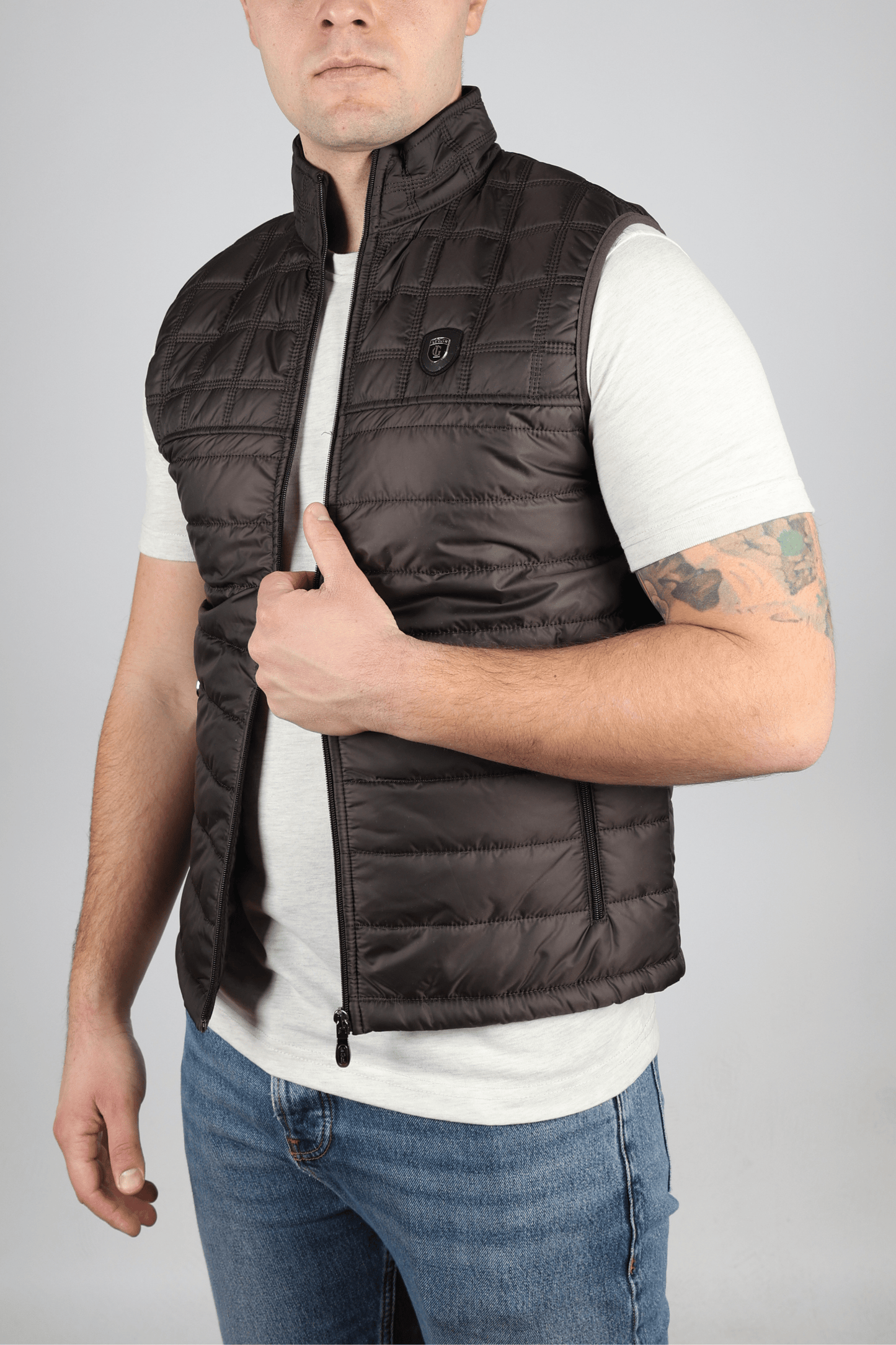 Мъжки Елек, Кафяв Roberto Fashion Store Vest LEGVESBROMED M Brown