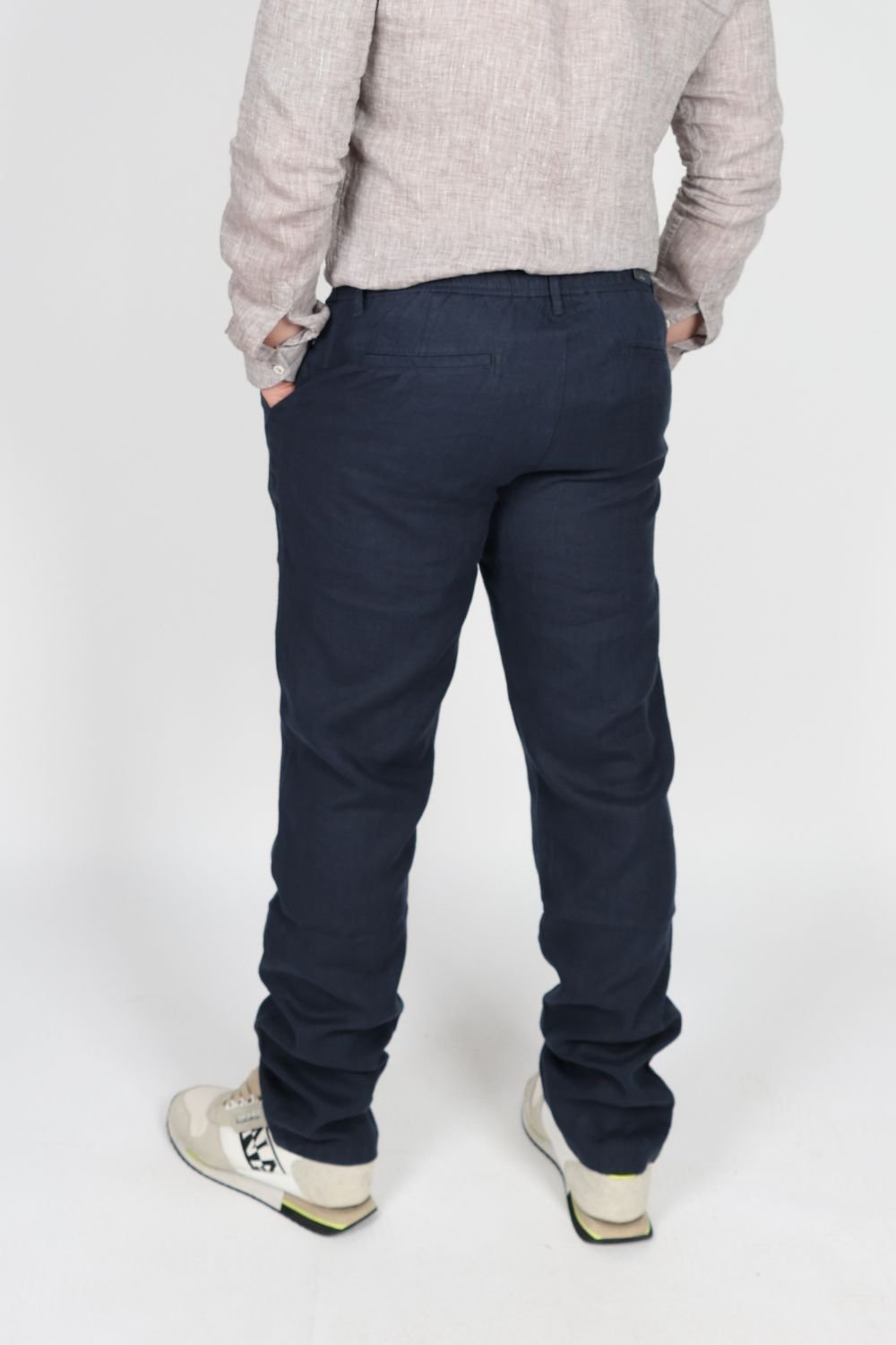 Мъжки Панталон, Бежов, Кафяв, Зелен & Тъмно Син Roberto Fashion Store Trousers XFOO00014 W30 Navy