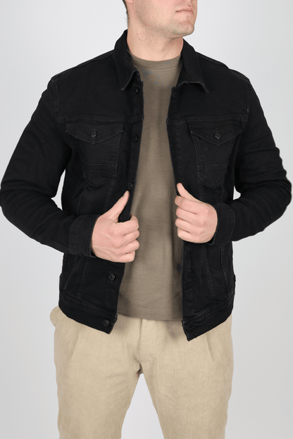 Мъжко Дънково Яке, Черен Roberto Fashion Store Jacket M9RN14D42M9S S INTL Black