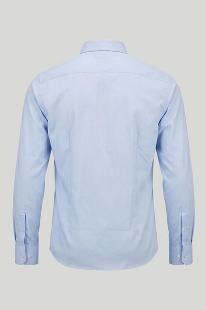Męska elastyczna koszula z wiskozy bambusowej – błękitna Boston Roberto Fashion Store T-shirt MAY83300403-39 39