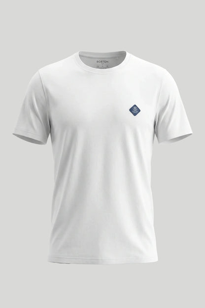 Herren-Corporate-T-Shirt – Weiß Boston Roberto Fashion Store T-Shirt MAY83000300-S S