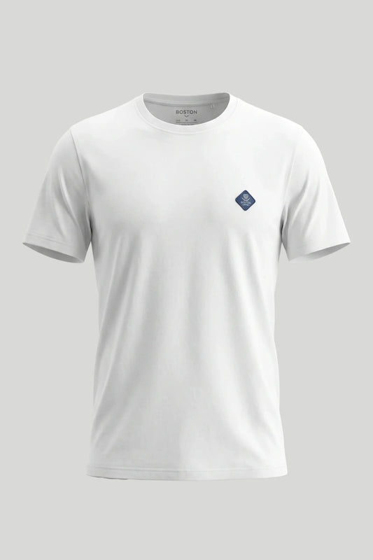 Мъжка корпоративна тениска - Бял Boston Roberto Fashion Store T-shirt MAY83000300-S S