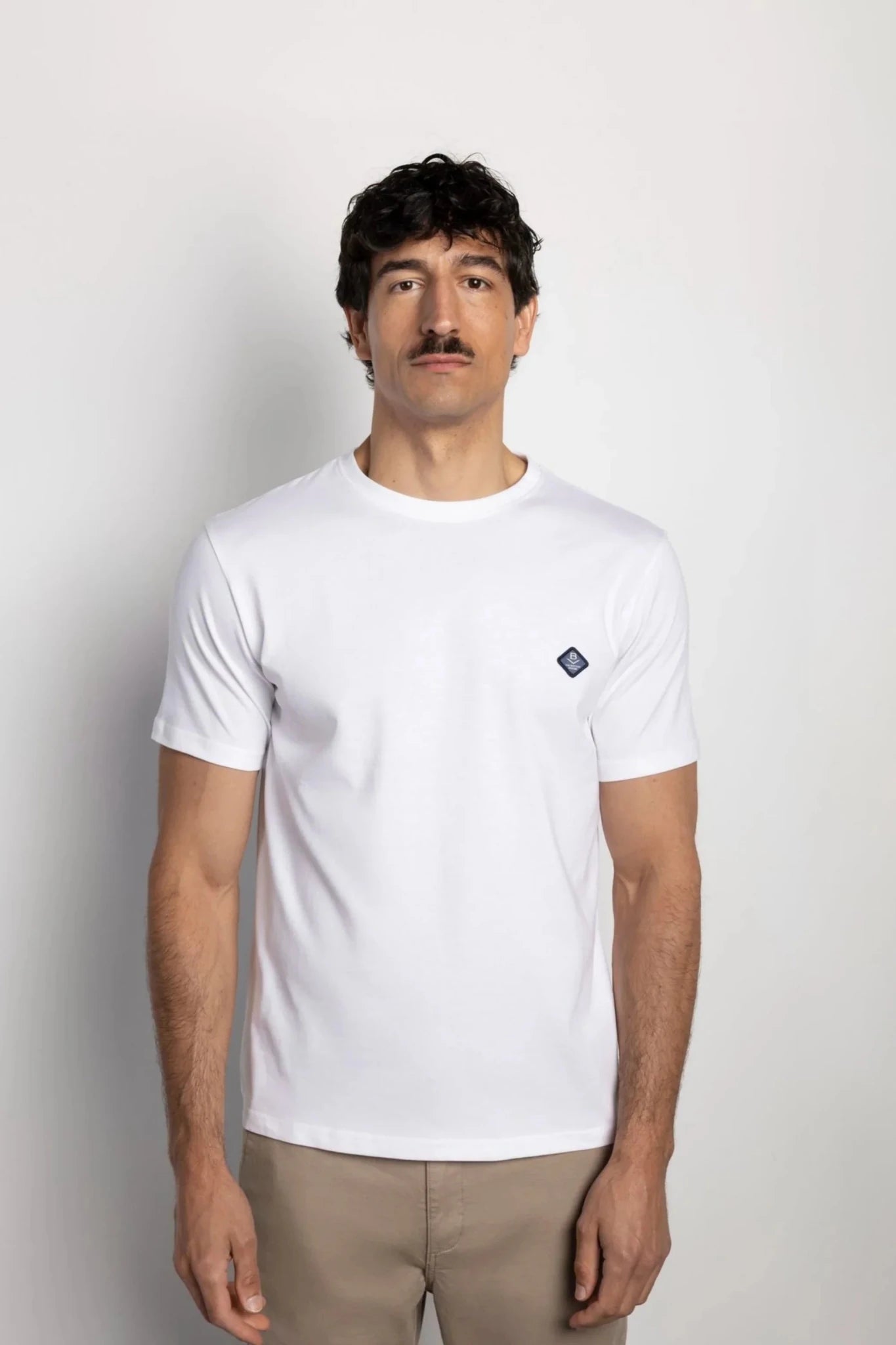 Herren-Corporate-T-Shirt – Weiß Boston Roberto Fashion Store T-Shirt MAY83000300-S S