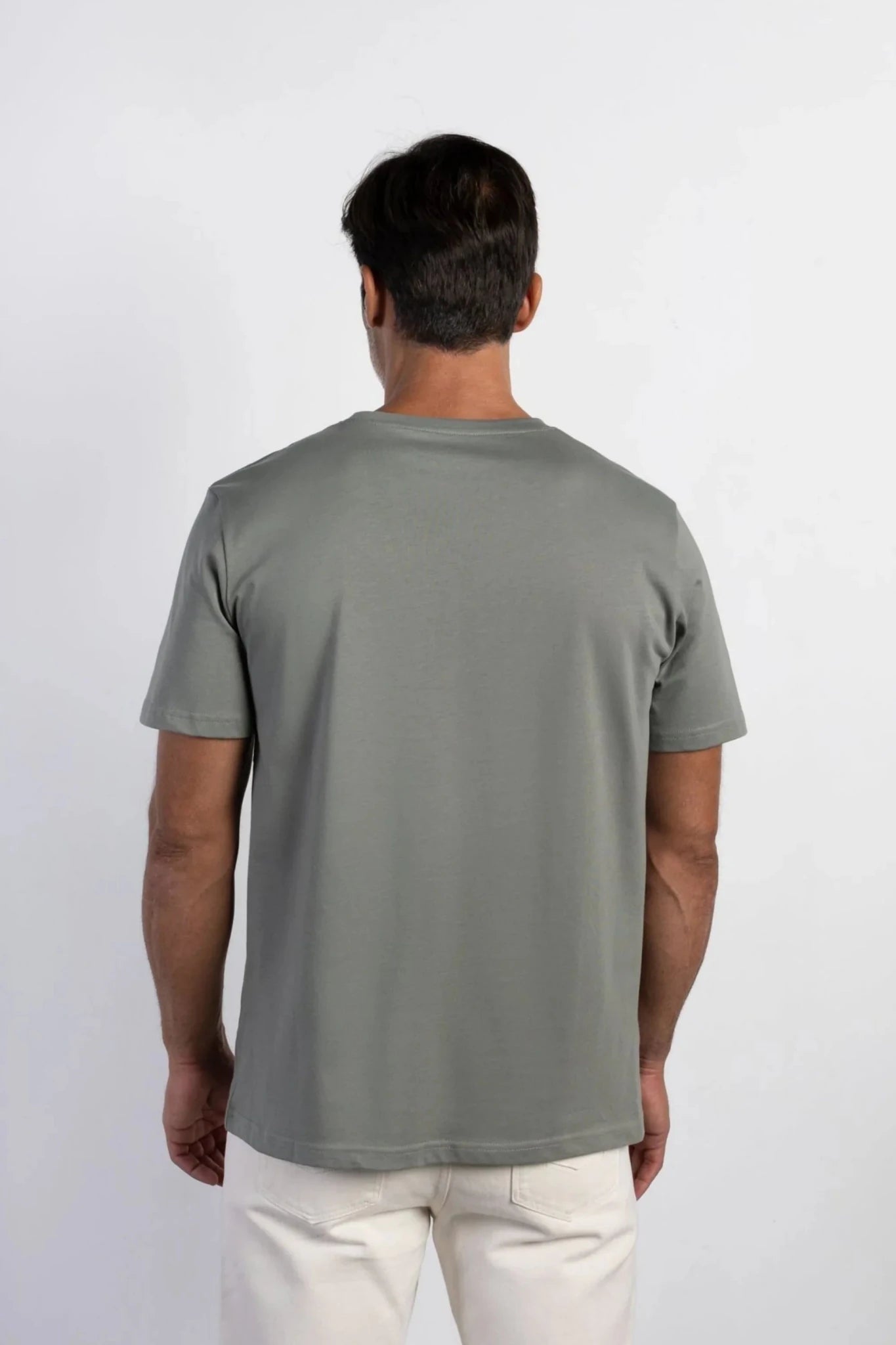 Мъжка корпоративна тениска - Тъмнозелен Boston Roberto Fashion Store T-shirt MAY83000452-S S