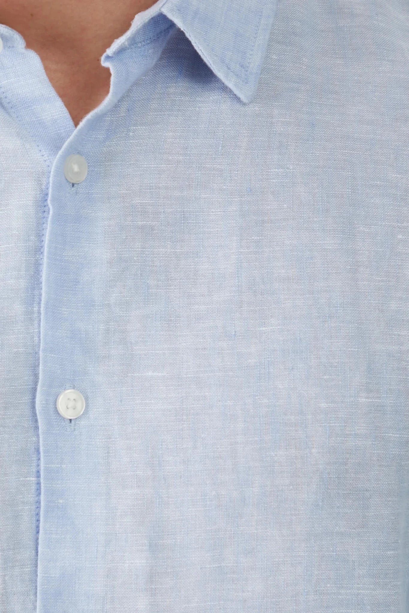 Мъжка ленена риза за плаж в светло син цвят Roberto Fashion Store Roberto Fashion Store Shirt RS25KDM090-05M-S S