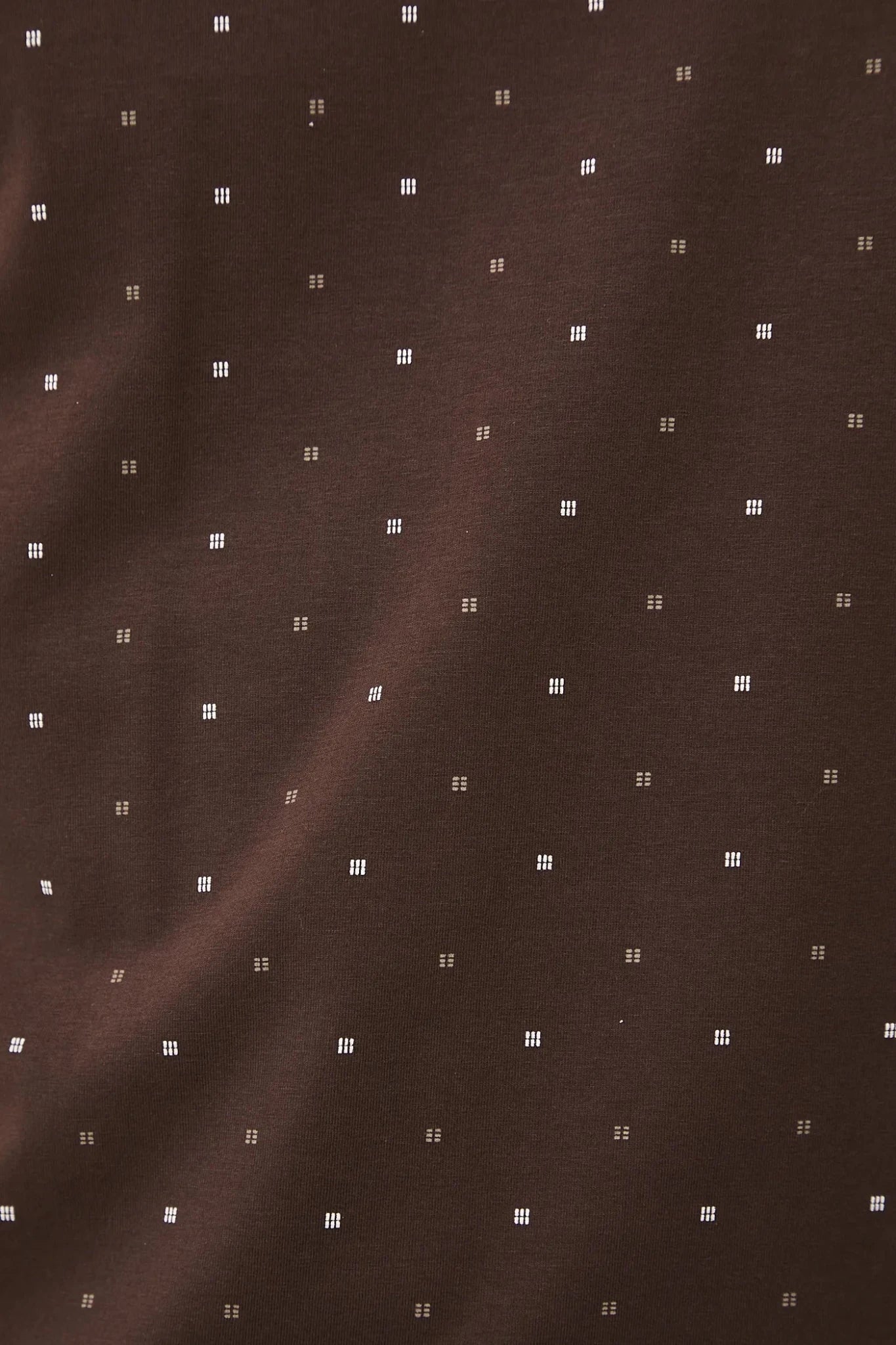 Мъжка памучна тениска с десен на точки в цвят Тъмен шоколад Medicine Roberto Fashion Store T-shirt RS26TSM020-89A-S S