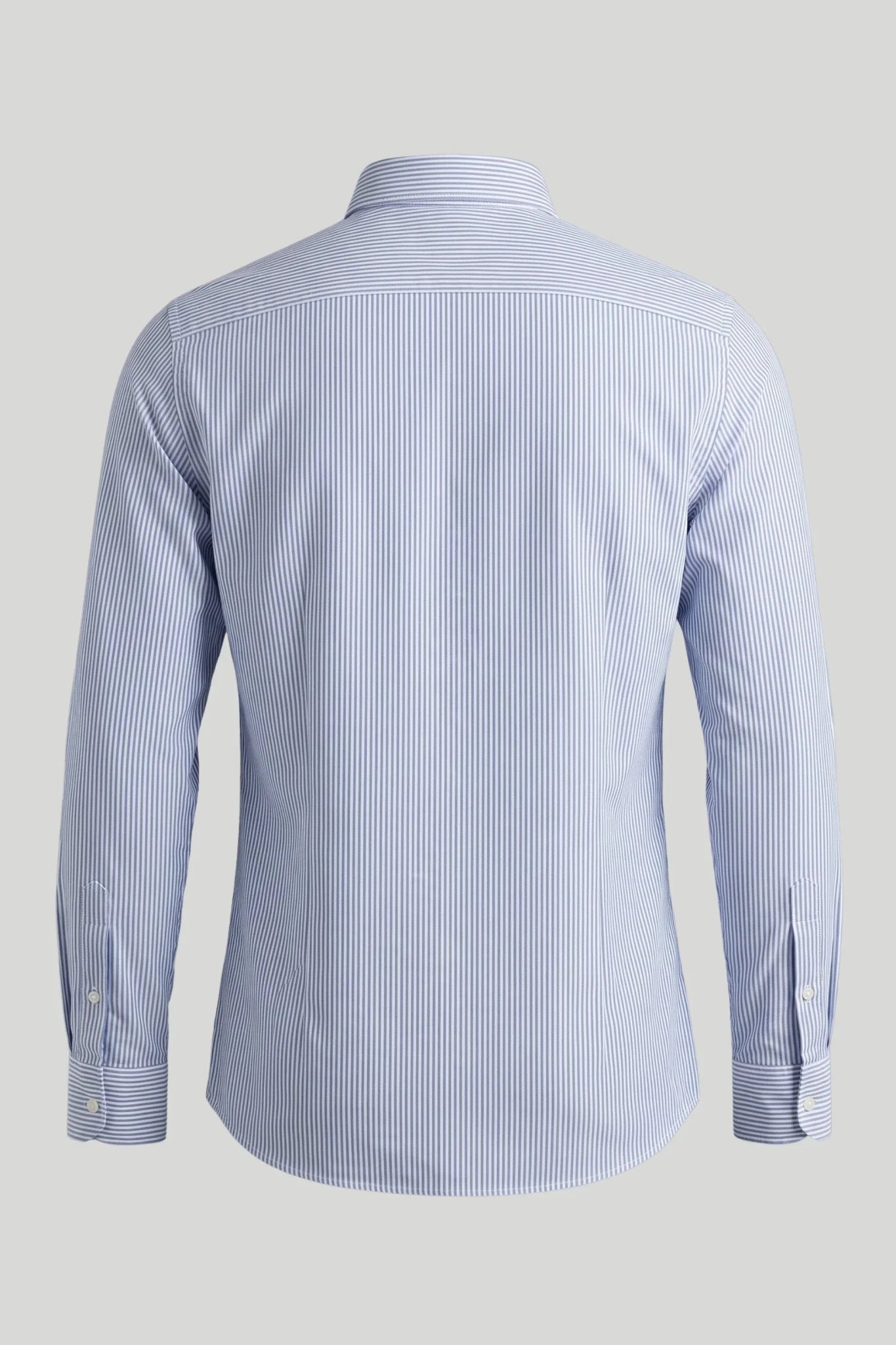 Мъжка риза Oxford на райе - Мастиленосин Boston Roberto Fashion Store T-shirt MAY83201424-S S