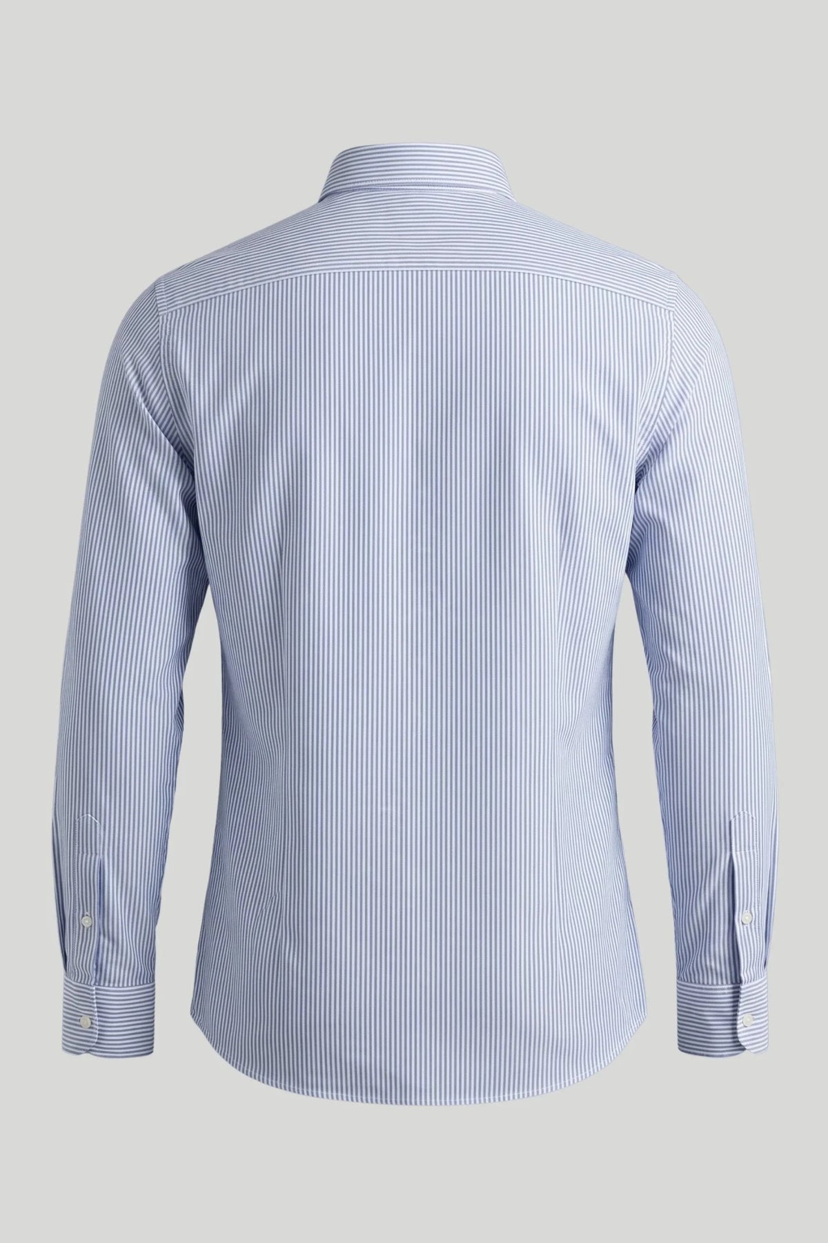 Мъжка риза Oxford на райе - Мастиленосин Boston Roberto Fashion Store T-shirt MAY83201424-S S