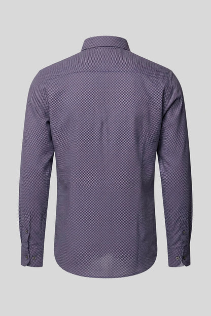 Мъжка риза с дълъг ръкав, лилава Roberto&Co Roberto Fashion Store Shirt MCM0808SHRGEOPRPM M