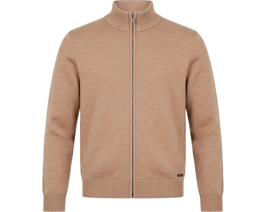 Мъжка структурирана плетена жилетка Mayoral Granada - пясъчен Boston Roberto Fashion Store Sweater MAY83451436-S S