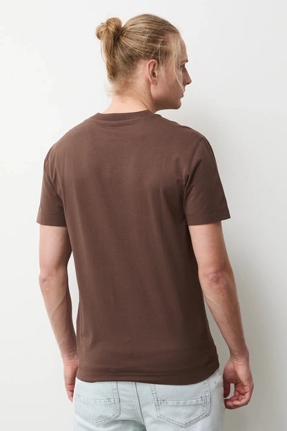 Мъжка тениска с абстрактен арт принт в кафяв цвят Medicine Roberto Fashion Store T-shirt RS26TSM265-88X-S S