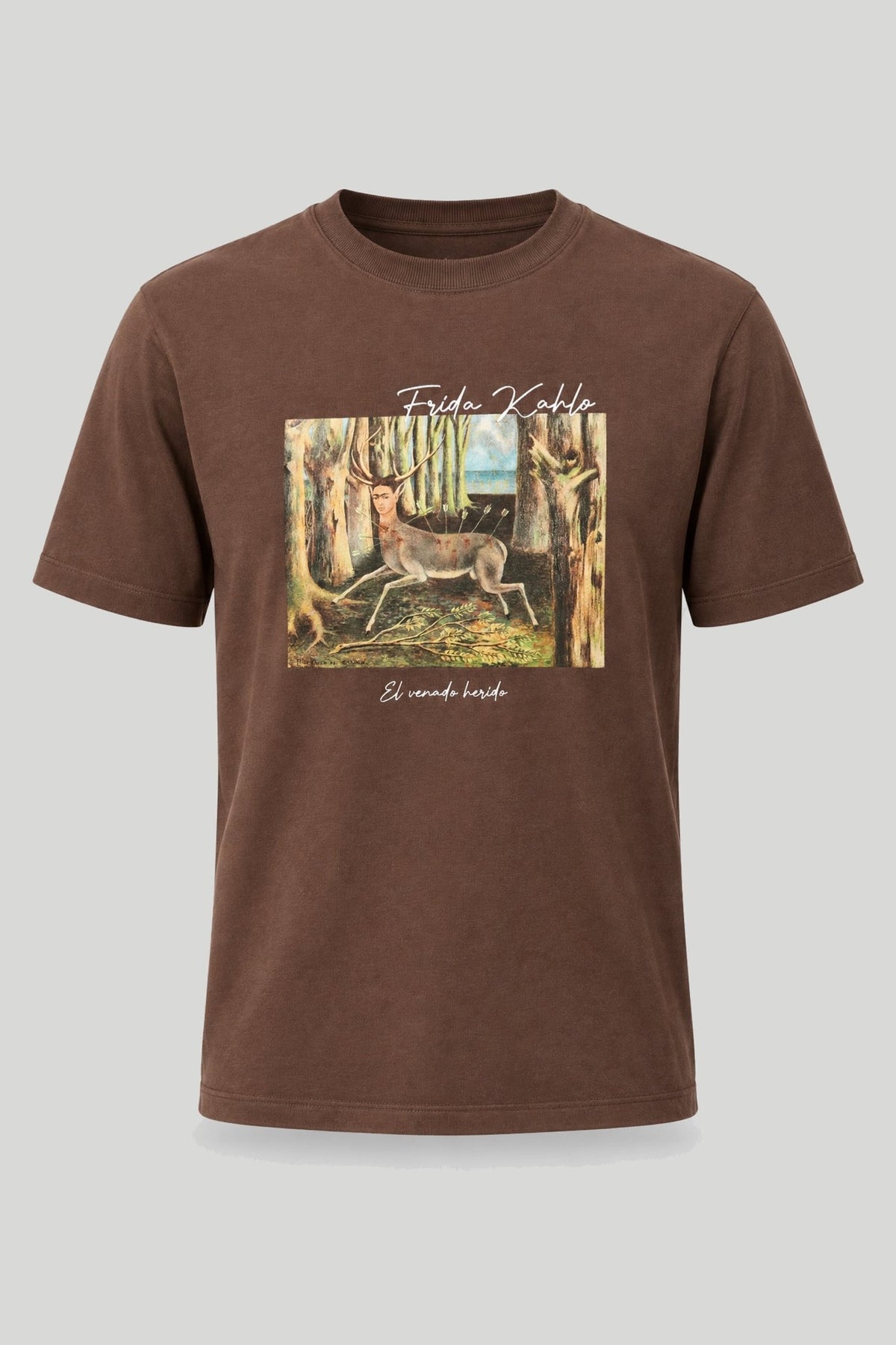 Мъжка тениска с абстрактен арт принт в кафяв цвят Medicine Roberto Fashion Store T-shirt RS26TSM265-88X-S S