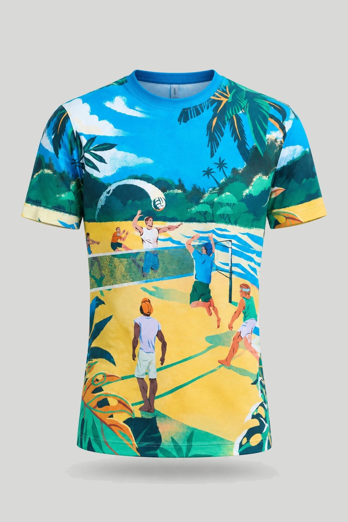 Мъжка тениска слим кройка с изцяло щампован дизайн Medicine Roberto Fashion Store T-shirt RW26-TSM117-MLA-S S
