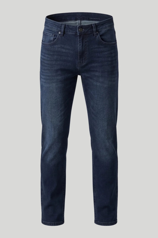 Мъжки дънки Slim Fit - Протрито синьо Boston Roberto Fashion Store Jeans MAY83890417-40 40