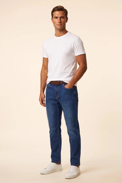 Мъжки дънки Tapered - Светло синьо Boston Roberto Fashion Store Jeans MAY83891427-42 42