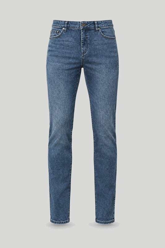 Ανδρικό τζιν σε γραμμή «Slim Fit» σε μπλε χρώμα – снимка на продукта