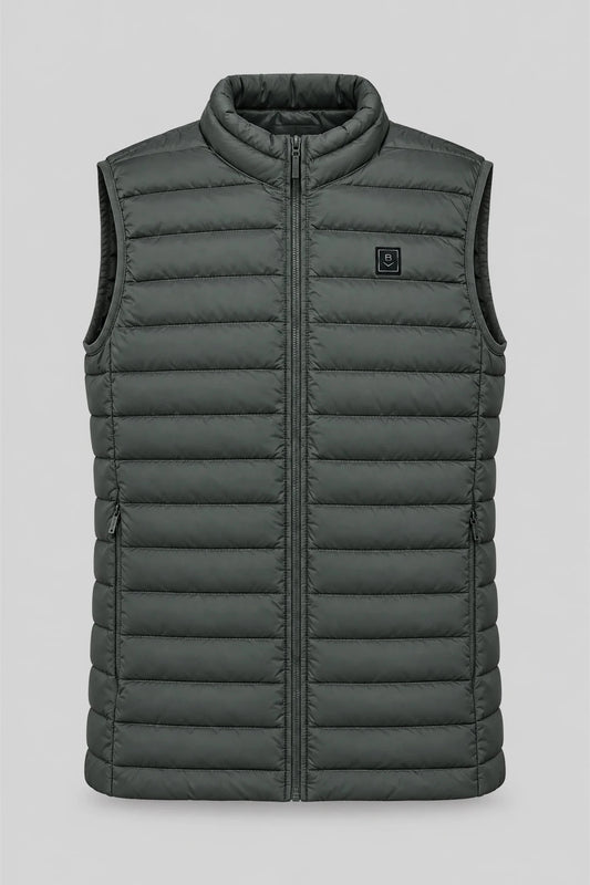 Мъжки лек ватиран елек Boston - кафяв Boston Roberto Fashion Store Sweater MAY83630375-S S