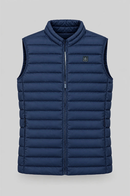 Мъжки лек ватиран елек Boston - тъмносин Boston Roberto Fashion Store Sweater MAY83630400-S S