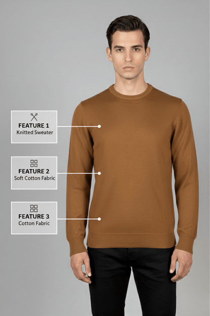 Мъжки Памучен Пуловер, Тютюн Giotelli Roberto Fashion Store Jacket GIO3101SWETABKNIS S