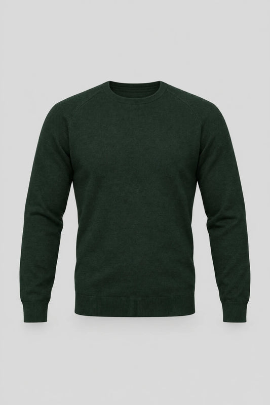 Мъжки пуловер от мериносова вълна Mayoral Marbella - боров зелен Boston Roberto Fashion Store Sweater MAY83403453-S S