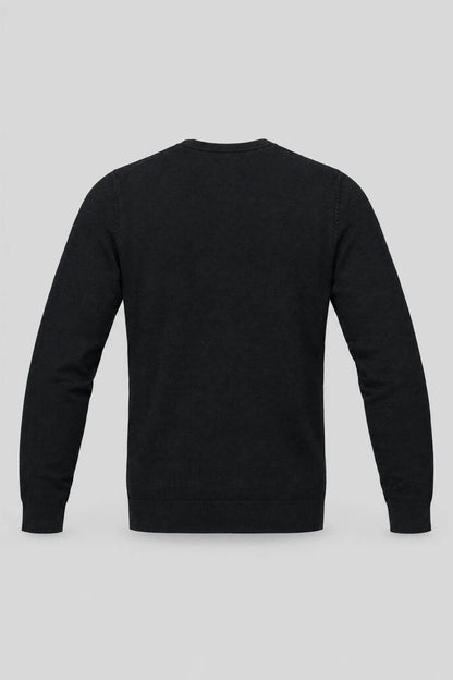 Męski sweter z wełny merynosów Mayoral Marbella - czarny Boston Roberto Fashion Store Sweater MAY83403410-S S