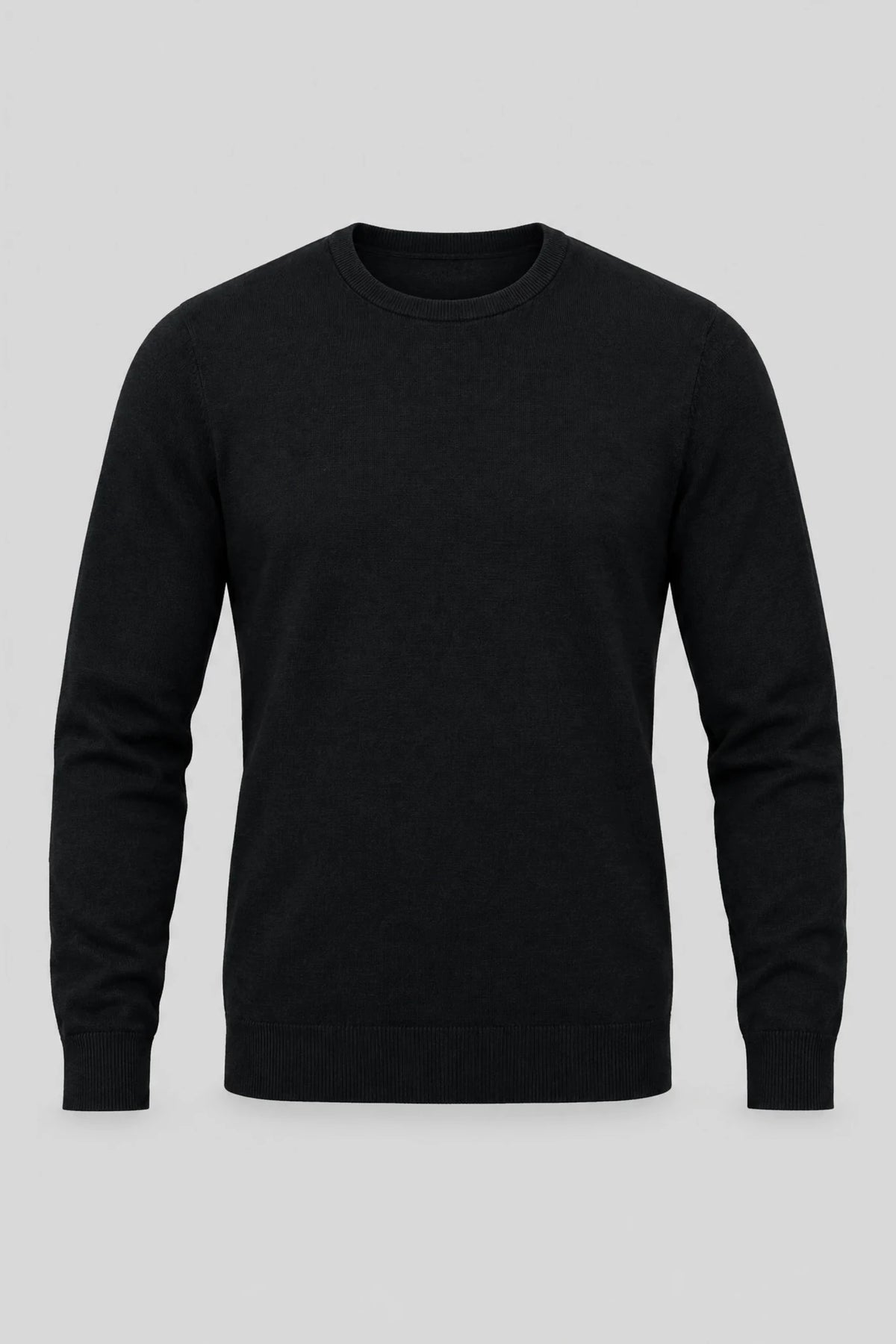 Męski sweter z wełny merynosów Mayoral Marbella - czarny Boston Roberto Fashion Store Sweater MAY83403410-S S