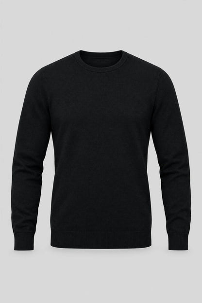 Męski sweter z wełny merynosów Mayoral Marbella - czarny Boston Roberto Fashion Store Sweater MAY83403410-S S