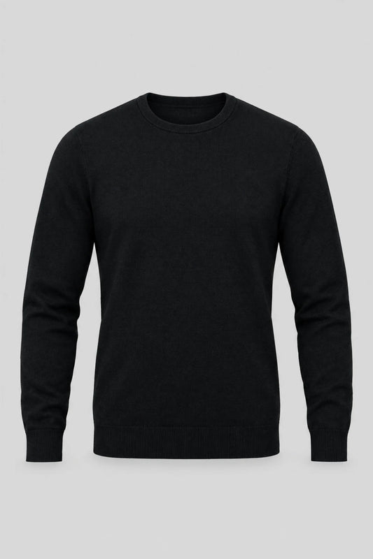 Мъжки пуловер от мериносова вълна Mayoral Marbella - черен Boston Roberto Fashion Store Sweater MAY83403410-S S