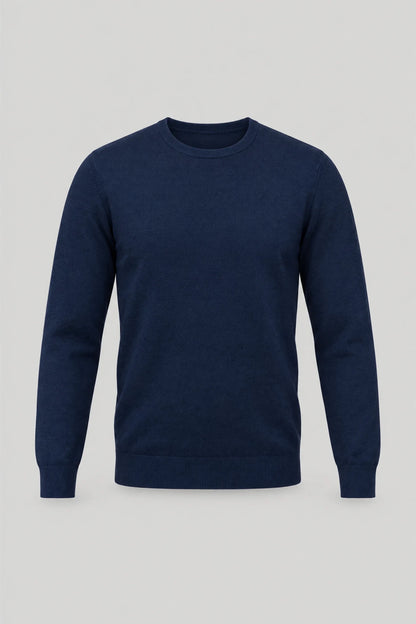 Męski sweter z wełny merynosów Mayoral Marbella - granatowy Boston Roberto Fashion Store Sweater MAY83403400-S S