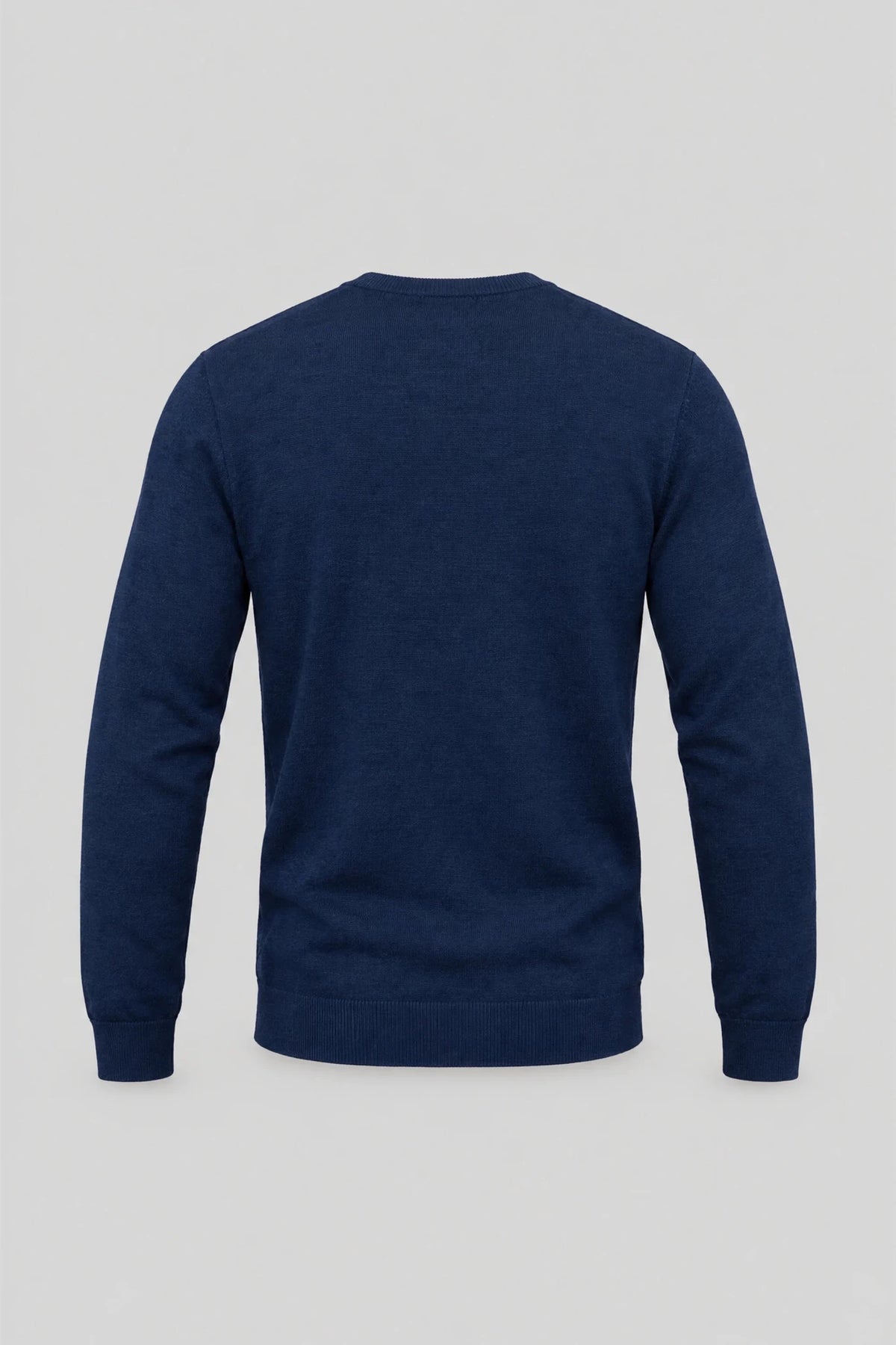 Męski sweter z wełny merynosów Mayoral Marbella - granatowy Boston Roberto Fashion Store Sweater MAY83403400-S S