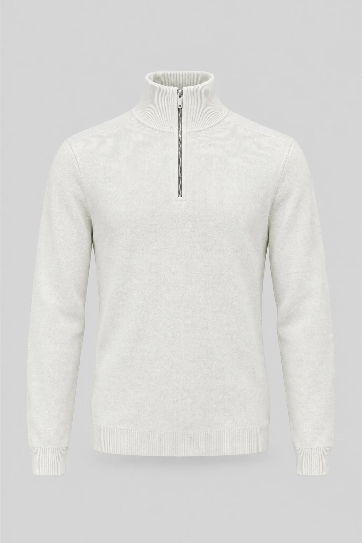 Herrenpullover mit Stehkragen Boston Bilbao - Ecru Boston Roberto Fashion Store Sweater MAY83408431-S S