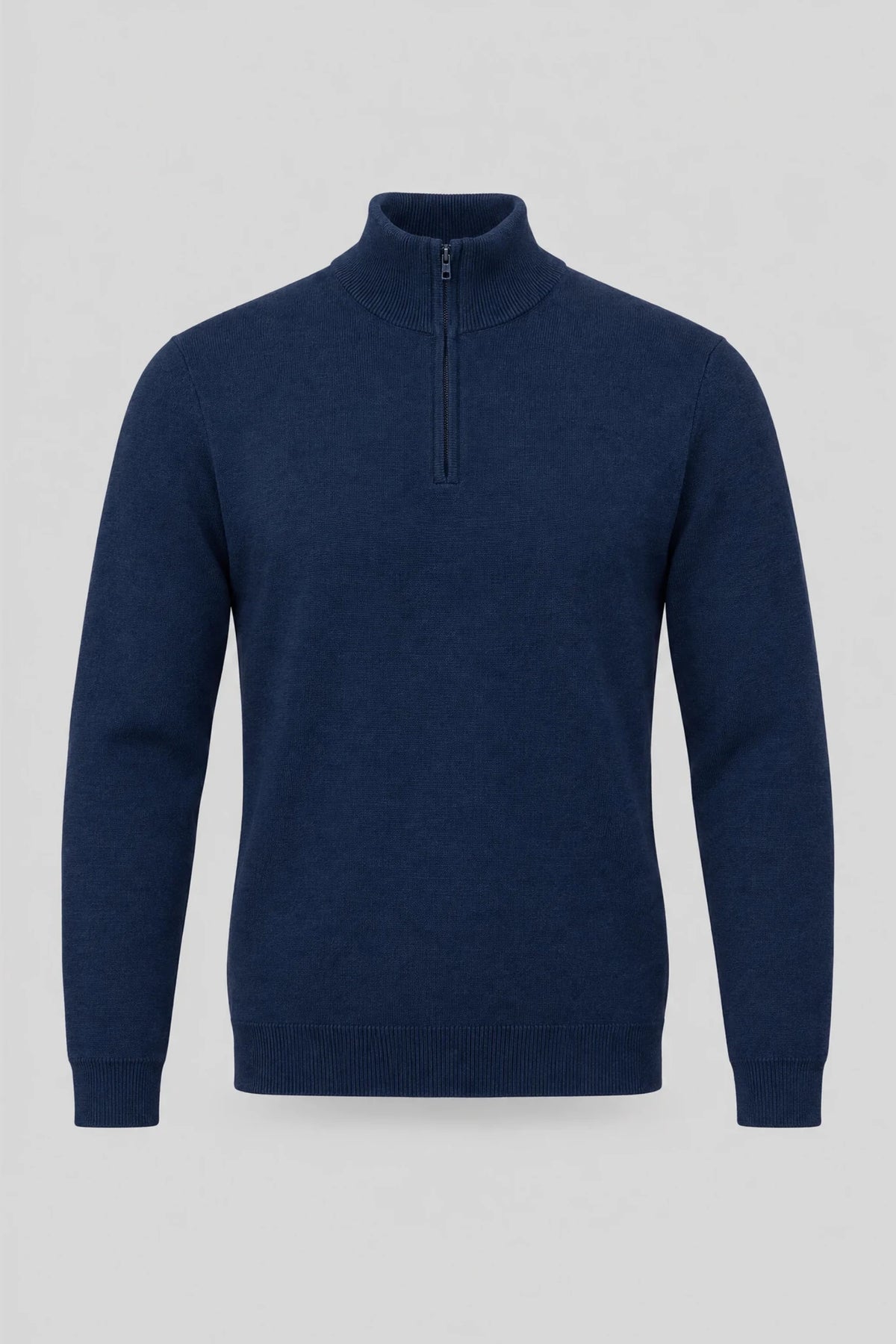 Мъжки пуловер с висока яка Boston Bilbao - тъмносин Boston Roberto Fashion Store пуловер MAY83408400-M M