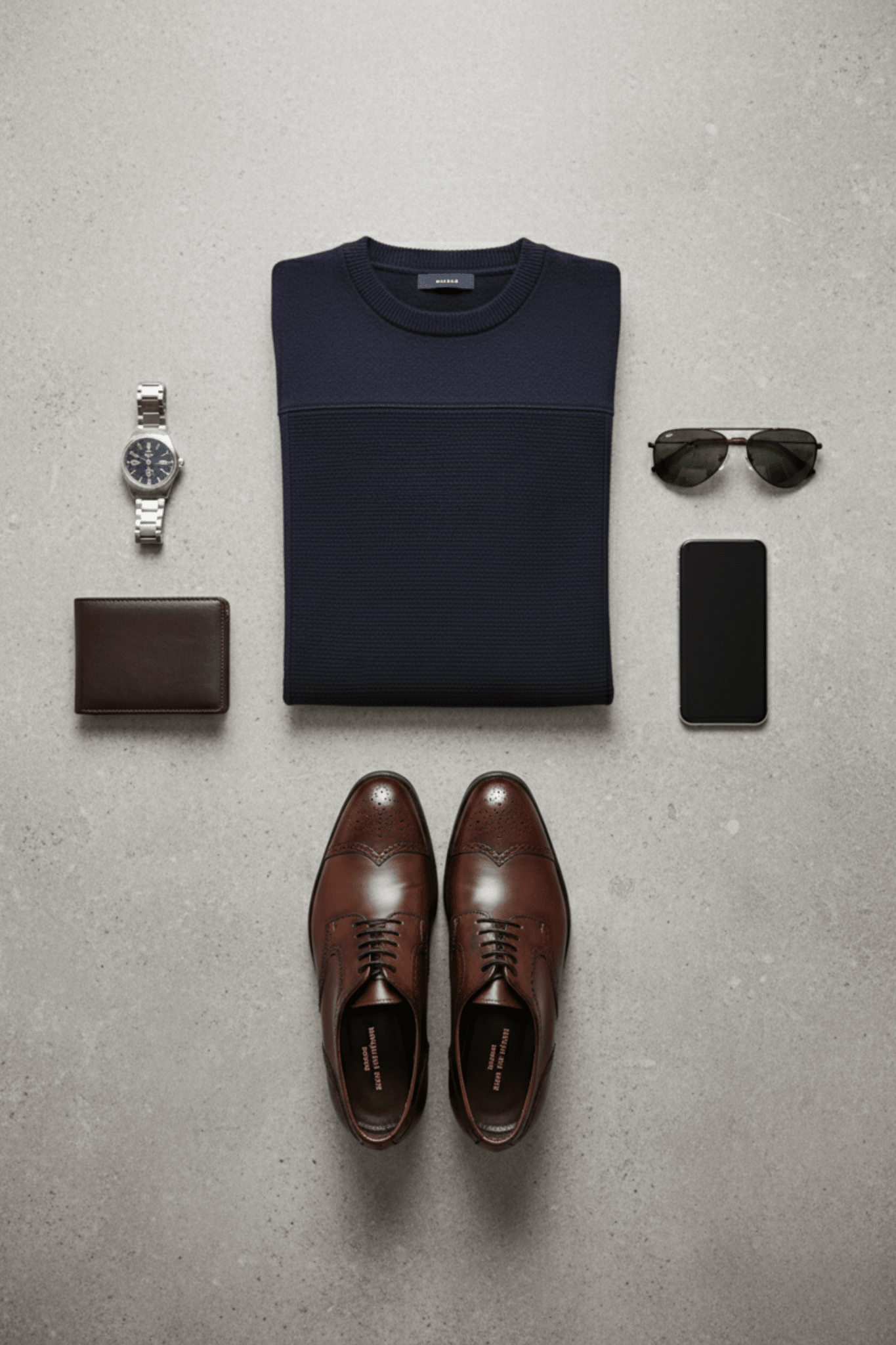 Мъжки Спортен Суичърт с плетени ръкави, Син Giotelli Roberto Fashion Store Jacket GIO2701SWEBLUKNIS S