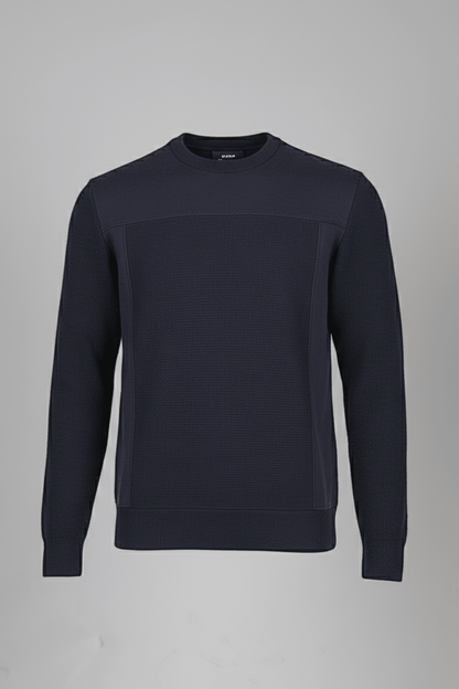 Мъжки Спортен Суичърт с плетени ръкави, Син Giotelli Roberto Fashion Store Jacket GIO2701SWEBLUKNIS S