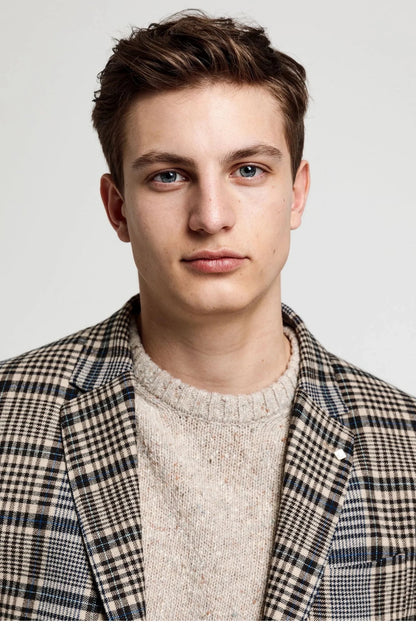 Мъжко карирано сако подходящо за пътуване - без хастар Gant Roberto Fashion Store T-shirt 7705087-213-50 50