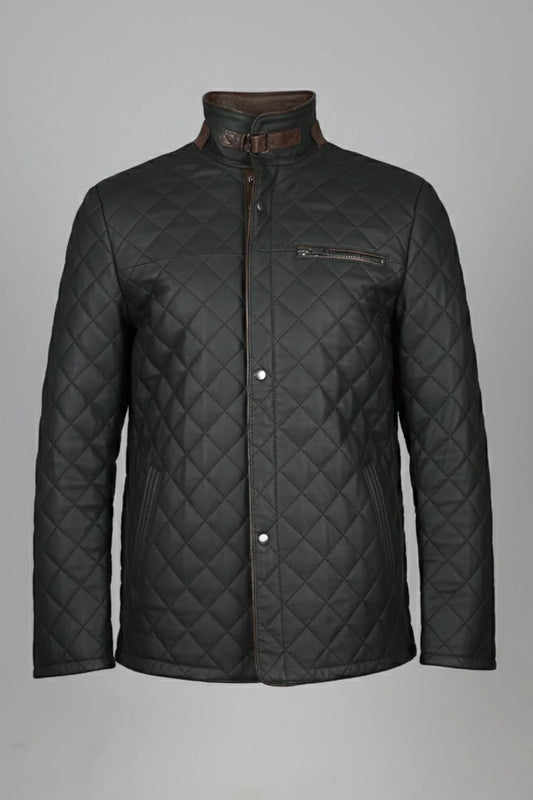 Мъжко Кожено Сако - Яке, Черен Roberto Fashion Roberto Fashion Store Jacket LEA2701JACNBLKCLSXL M