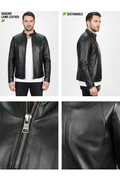 Мъжко Кожено Яке, Черен Roberto Fashion Roberto Fashion Store Jacket LEA2601JACBLKGENL S