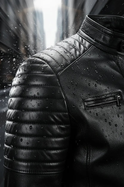 Мъжко Кожено Яке, Черен Roberto Fashion Roberto Fashion Store Jacket LEA2701JACBLKROCL S