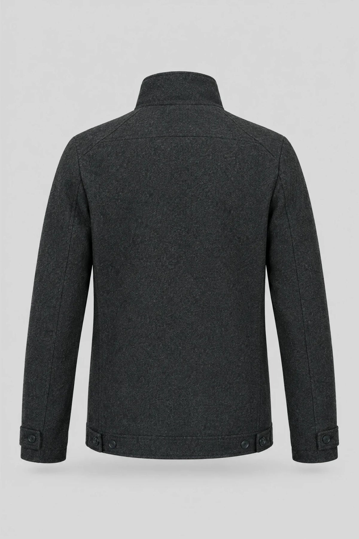 Herrenjacke mit hohem Kragen aus Wollmischung Boston - dunkelgrün Boston Roberto Fashion Store Sweater MAY83654387-S S