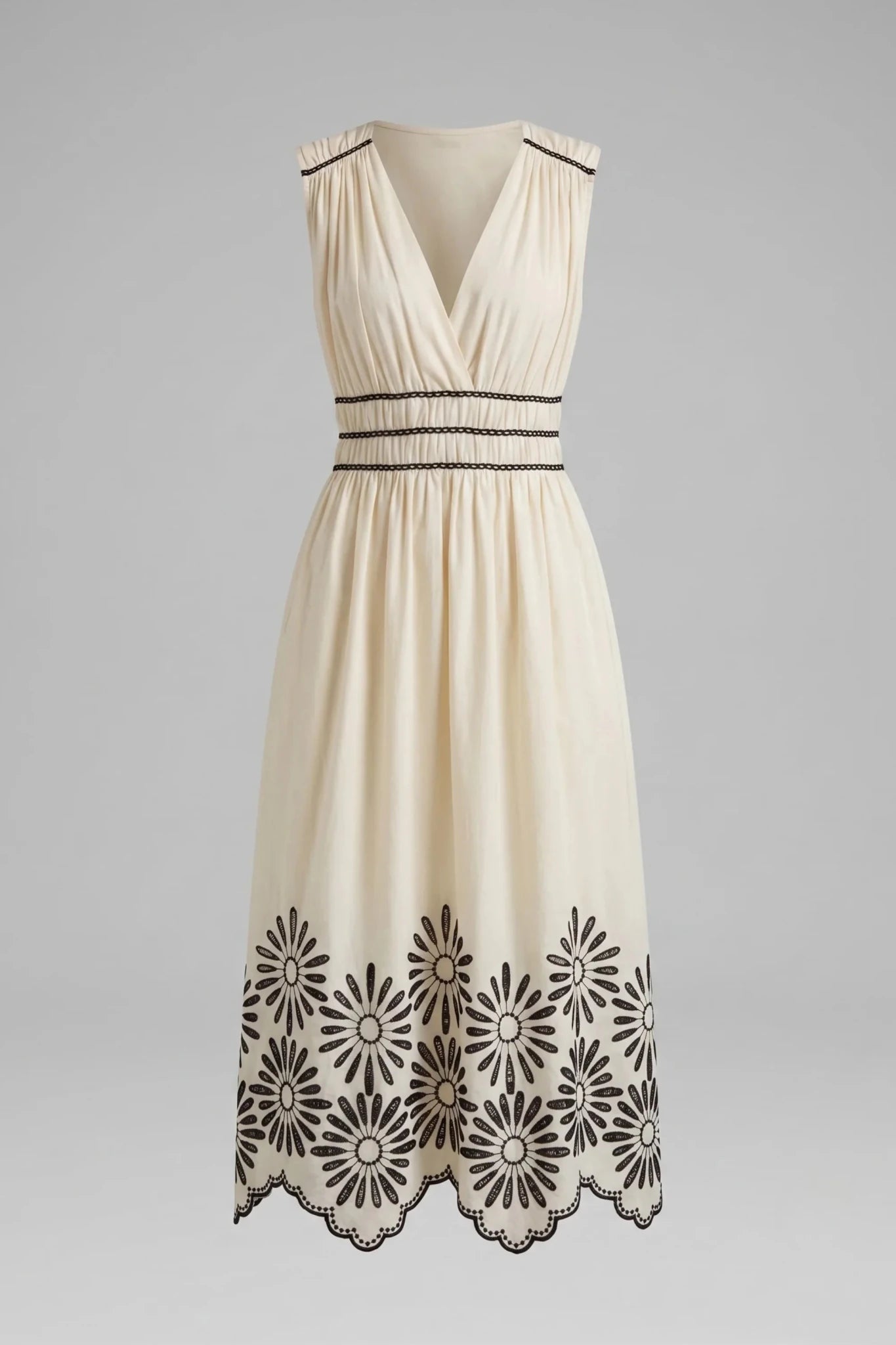 Памучна рокля Roberto&Co - бежово Roberto&Co Roberto Fashion Store Dress KMY0907DRSBEILNG-36 36