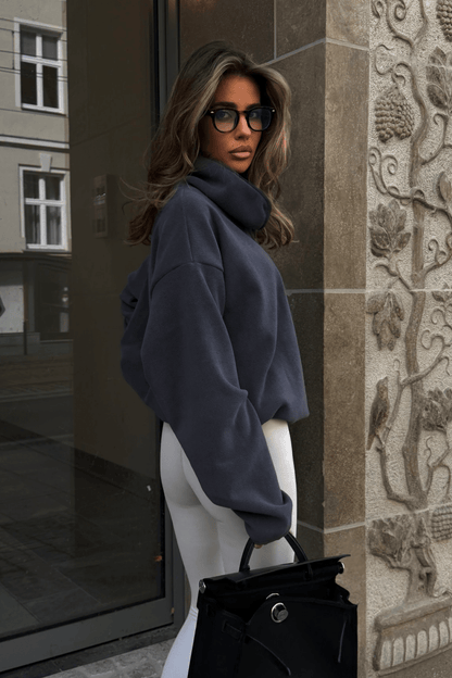 Polarfleece-Sweatshirt ASPEN – graphitfarben, Einheitsgröße, 95 % Baumwolle und 5 % Elasthan LaBalancia Roberto Fashion Store One piece 5907378527991 UNI