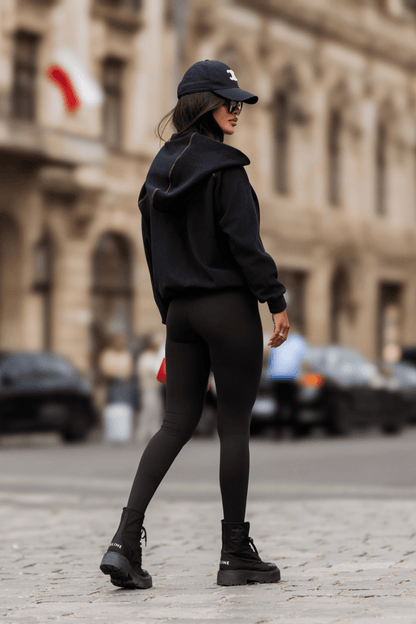 Поларена блуза LOOM, черно и фуксия LaBalancia Roberto Fashion Store Set 5907378523689 UNI