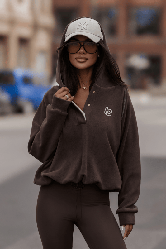 Поларена блуза LOOM, кафяво и матча LaBalancia Roberto Fashion Store Set 5907378523757 UNI
