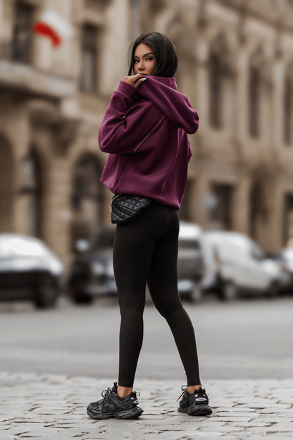 Поларена блуза LOOM - слива и светло розово LaBalancia Roberto Fashion Store Set 5907378523740 UNI