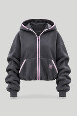 Флийс блуза SNUG, графитена