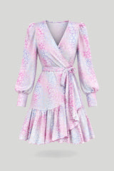 Vestido ANNA - Estampa de Leopardo Pastel Colorida