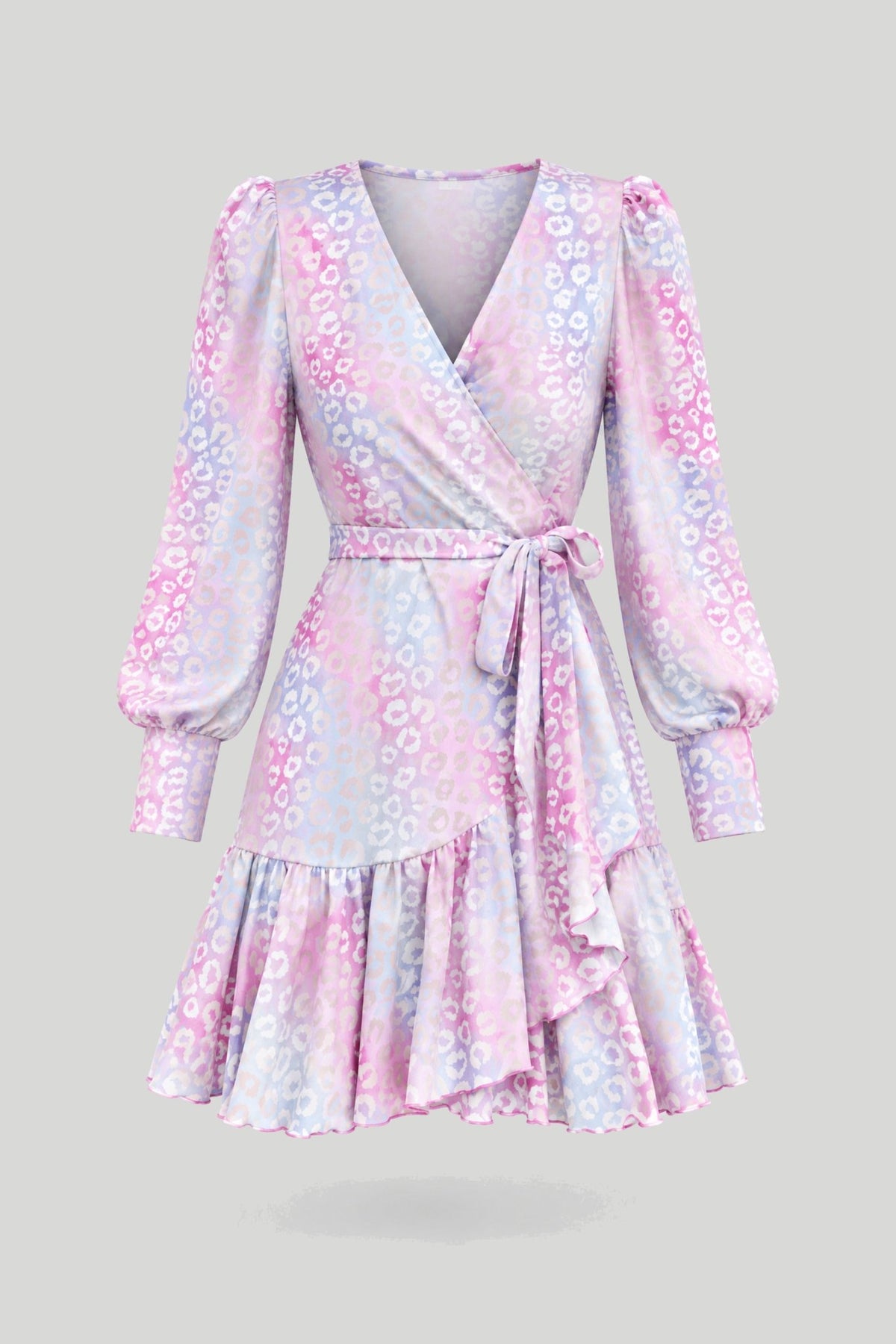 Рокля ANNA - Цветен пастелен пантеров принт LaBalancia Roberto Fashion Store Dress 5907378521821 XS/S