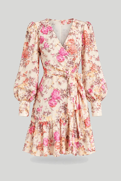 Рокля ANNA - Масленожълти цветя LaBalancia Roberto Fashion Store Dress 5907378521869 XS/S