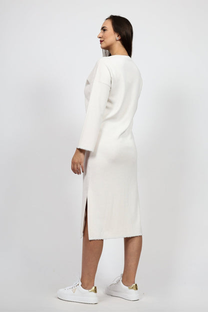 Рокля, Бял Serianno Collection S Roberto Fashion Store One piece SER0111DRSBLKKNIS S Бял