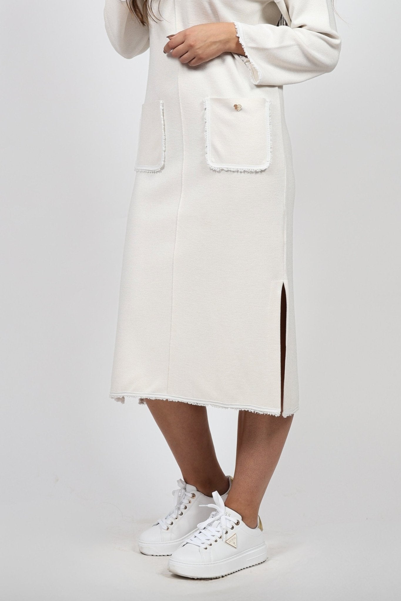 Рокля, Бял Serianno Collection S Roberto Fashion Store One piece SER0111DRSBLKKNIS S Бял